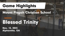 Mount Pisgah Christian School vs Blessed Trinity  Game Highlights - Nov. 13, 2023