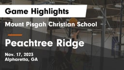 Mount Pisgah Christian School vs Peachtree Ridge  Game Highlights - Nov. 17, 2023