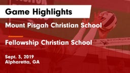 Mount Pisgah Christian School vs Fellowship Christian School Game Highlights - Sept. 3, 2019