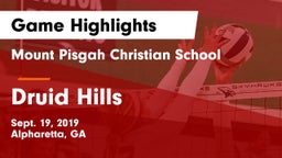 Mount Pisgah Christian School vs Druid Hills Game Highlights - Sept. 19, 2019