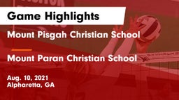 Mount Pisgah Christian School vs Mount Paran Christian School Game Highlights - Aug. 10, 2021