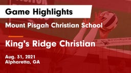 Mount Pisgah Christian School vs King's Ridge Christian  Game Highlights - Aug. 31, 2021