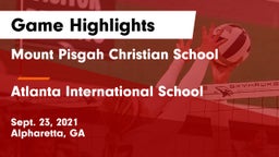 Mount Pisgah Christian School vs Atlanta International School Game Highlights - Sept. 23, 2021