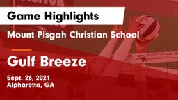 Mount Pisgah Christian School vs Gulf Breeze  Game Highlights - Sept. 26, 2021