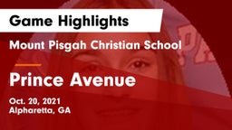 Mount Pisgah Christian School vs Prince Avenue  Game Highlights - Oct. 20, 2021