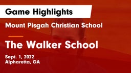 Mount Pisgah Christian School vs The Walker School Game Highlights - Sept. 1, 2022