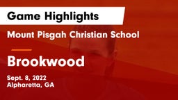 Mount Pisgah Christian School vs Brookwood  Game Highlights - Sept. 8, 2022