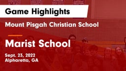 Mount Pisgah Christian School vs Marist School Game Highlights - Sept. 23, 2022