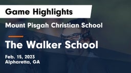 Mount Pisgah Christian School vs The Walker School Game Highlights - Feb. 15, 2023