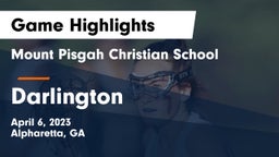 Mount Pisgah Christian School vs Darlington  Game Highlights - April 6, 2023