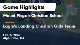 Mount Pisgah Christian School vs Eagle's Landing Christian Girls Team Game Highlights - Feb. 5, 2024