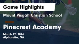 Mount Pisgah Christian School vs Pinecrest Academy  Game Highlights - March 22, 2024