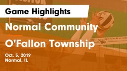 Normal Community  vs O'Fallon Township  Game Highlights - Oct. 5, 2019