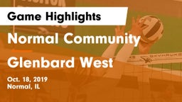 Normal Community  vs Glenbard West Game Highlights - Oct. 18, 2019