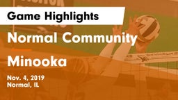 Normal Community  vs Minooka  Game Highlights - Nov. 4, 2019
