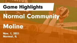 Normal Community  vs Moline  Game Highlights - Nov. 1, 2021