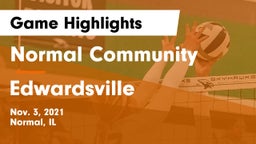 Normal Community  vs Edwardsville  Game Highlights - Nov. 3, 2021