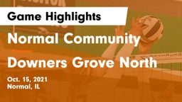 Normal Community  vs Downers Grove North Game Highlights - Oct. 15, 2021