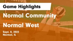 Normal Community  vs Normal West  Game Highlights - Sept. 8, 2022