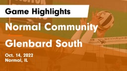 Normal Community  vs Glenbard South  Game Highlights - Oct. 14, 2022