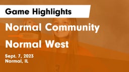 Normal Community  vs Normal West  Game Highlights - Sept. 7, 2023