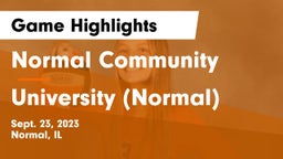 Normal Community  vs University (Normal)  Game Highlights - Sept. 23, 2023