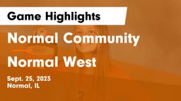 Normal Community  vs Normal West  Game Highlights - Sept. 25, 2023