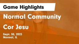 Normal Community  vs Cor Jesu Game Highlights - Sept. 30, 2023