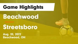 Beachwood  vs Streetsboro Game Highlights - Aug. 20, 2022