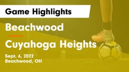 Beachwood  vs Cuyahoga Heights Game Highlights - Sept. 6, 2022