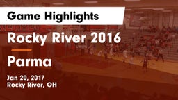 Rocky River  2016 vs Parma  Game Highlights - Jan 20, 2017