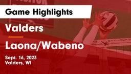 Valders  vs Laona/Wabeno Game Highlights - Sept. 16, 2023