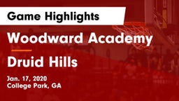 Woodward Academy vs Druid Hills  Game Highlights - Jan. 17, 2020