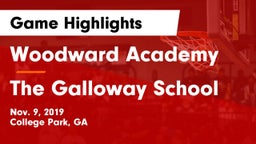 Woodward Academy vs The Galloway School Game Highlights - Nov. 9, 2019