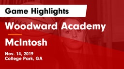 Woodward Academy vs McIntosh  Game Highlights - Nov. 14, 2019