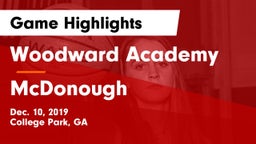 Woodward Academy vs McDonough  Game Highlights - Dec. 10, 2019