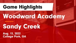 Woodward Academy vs Sandy Creek  Game Highlights - Aug. 13, 2022