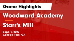 Woodward Academy vs Starr's Mill  Game Highlights - Sept. 1, 2022