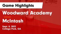 Woodward Academy vs McIntosh  Game Highlights - Sept. 8, 2022