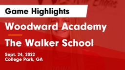 Woodward Academy vs The Walker School Game Highlights - Sept. 24, 2022