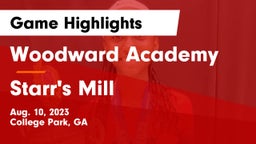 Woodward Academy vs Starr's Mill  Game Highlights - Aug. 10, 2023
