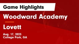 Woodward Academy vs Lovett  Game Highlights - Aug. 17, 2023