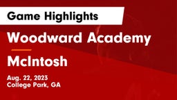 Woodward Academy vs McIntosh  Game Highlights - Aug. 22, 2023