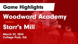 Woodward Academy vs Starr's Mill  Game Highlights - March 22, 2024