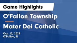 O'Fallon Township  vs Mater Dei Catholic  Game Highlights - Oct. 10, 2022