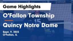 O'Fallon Township  vs Quincy Notre Dame Game Highlights - Sept. 9, 2023