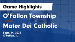 O'Fallon Township  vs Mater Dei Catholic  Game Highlights - Sept. 14, 2023