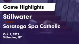Stillwater  vs Saratoga Spa Catholic Game Highlights - Oct. 1, 2021