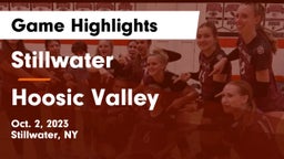 Stillwater  vs Hoosic Valley  Game Highlights - Oct. 2, 2023