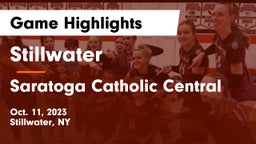 Stillwater  vs Saratoga Catholic Central Game Highlights - Oct. 11, 2023